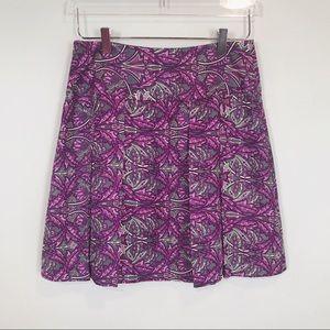 Banana Republic paisley pleated skirt